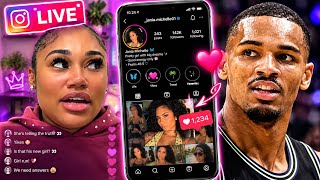 Dang….Jania Meshell goes live shading her baby daddy Dejounte Murray
