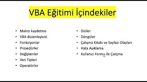 VBA Eğitimi 5 - GoTo, If Then, If Then Else, If Then ElseIf, Select Case, Program Akışını Yönetme