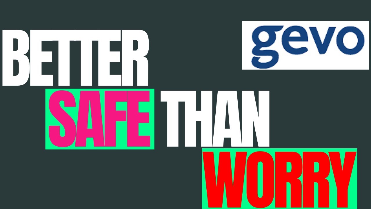 GEVO INC BETTER SAFE THAN WORRY | GEVO STOCK ANALYSIS | GEVO STOCK FORECAST | GEVO STOCK TARGET