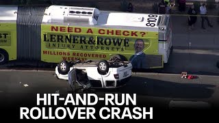 Hit-and-run driver flees crash, causes another one involving several other cars: police