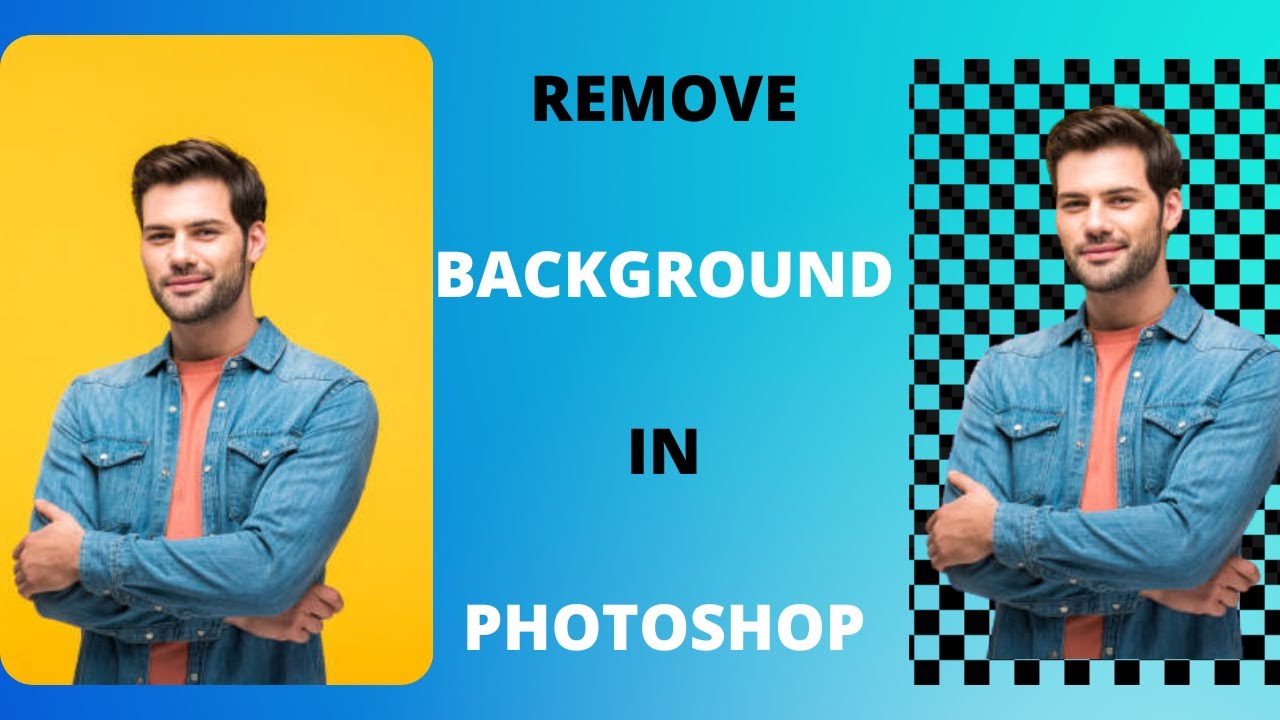 Remove Background From Photos in Photoshop in one click | Designer Dash|