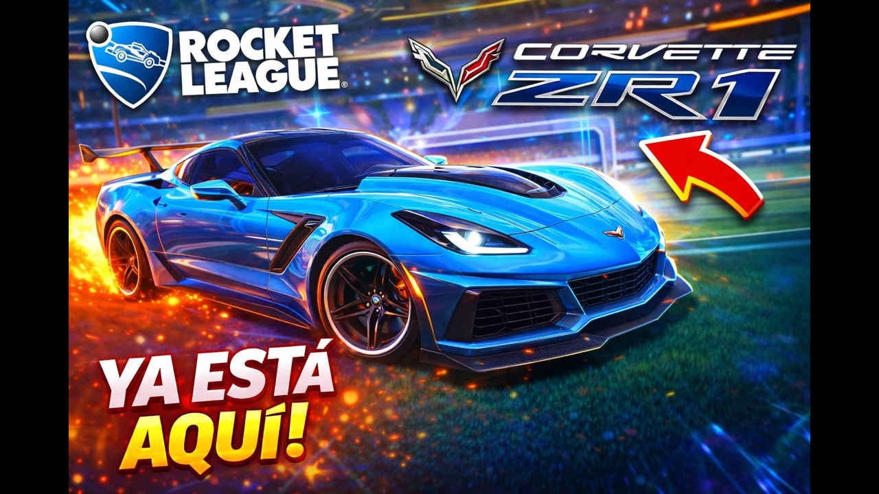 ¡LLEGA el CORVETTE ZR1 a Rocket League! 😱 Nuevo coche brutal