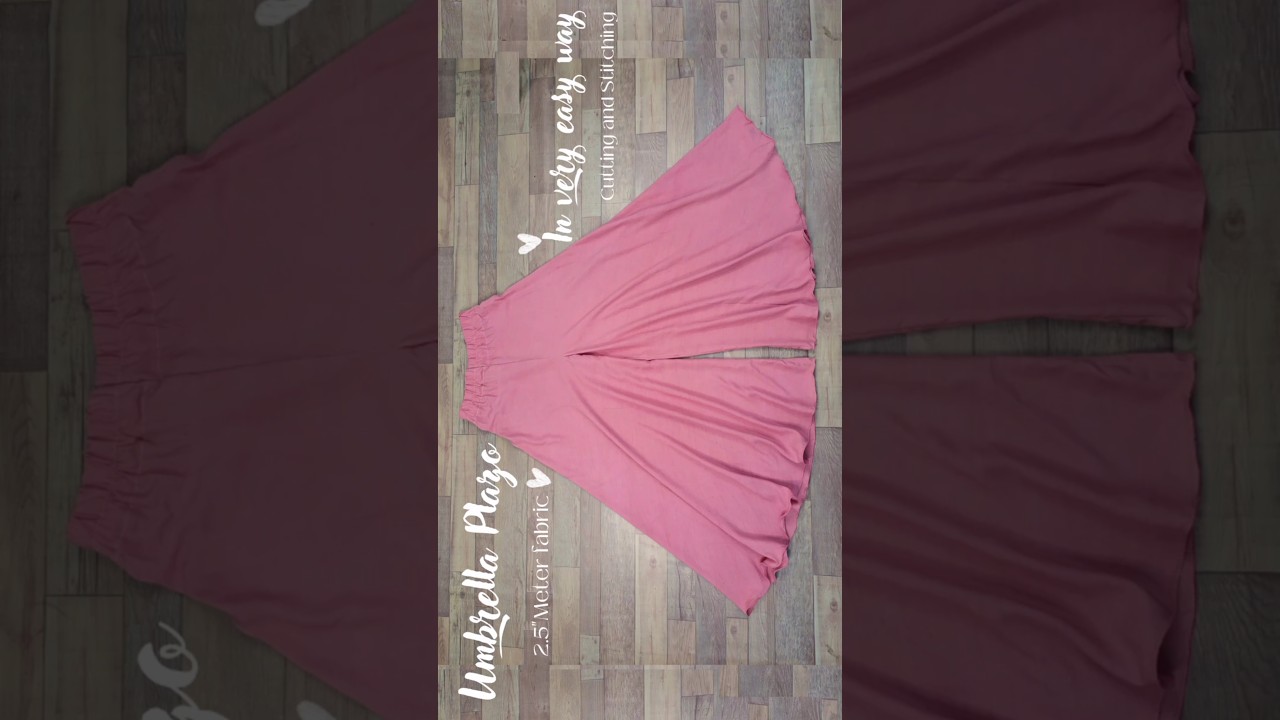 Circle umbrella plazo cutting and stitching/ Circular plazo tutorial #shortsfeed #trending