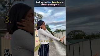 Ranking the best reaction to the marriage proposal#usa #proposal #funnycouple #foryou #funny