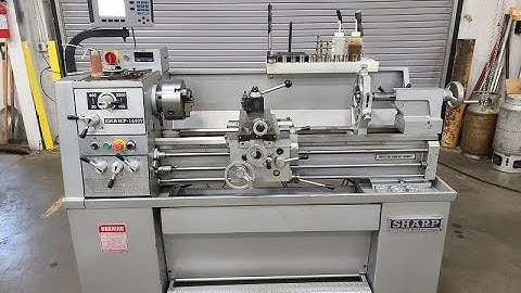 SHARP 14" x 40" HI-SPEED PRECISION LATHE,  MODEL: 1440V  w/Digital Variable Speed