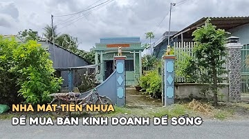 Ms 0733 Nhà sân vườn mặt tiền đường giá 800 triệu thương lượng ở Gò Công Tây 