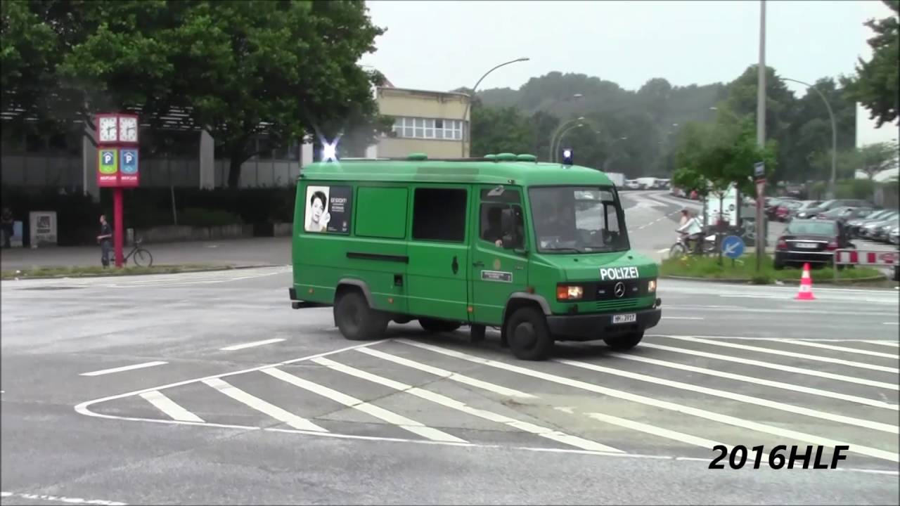 Hänsch 620 Land VS. Starktonhorn RTW JUH Hannover+ GEFKW Polizei Hamburg