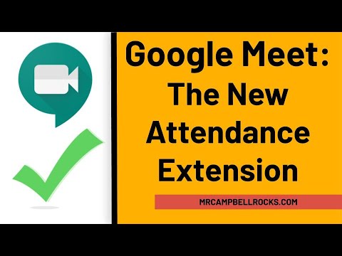 Google meet attendance tracker