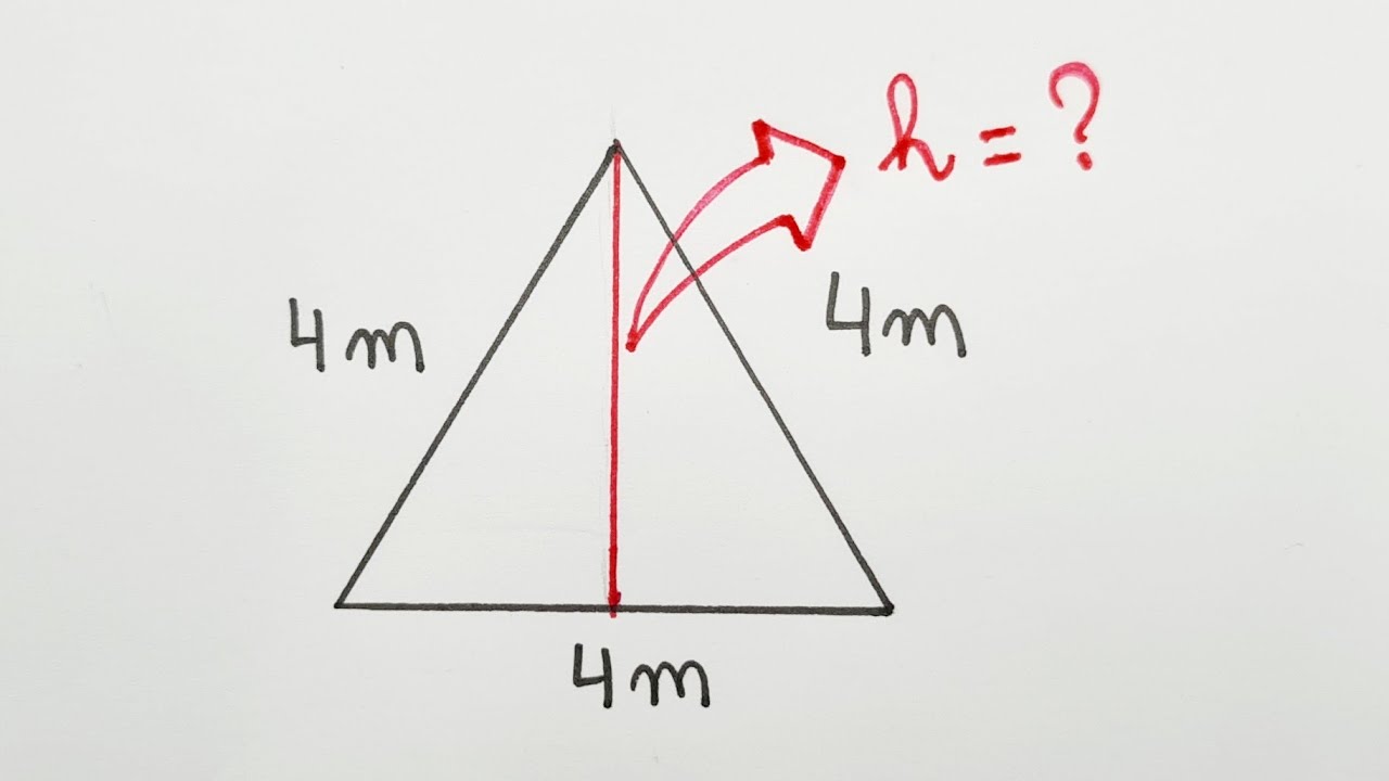 ❓Quanto vale h? Altura do Triângulo Equilátero - Professora Angela Matemática