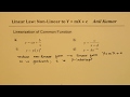Linear Law Linearization of Exponential and Rational Functions using Logarithms