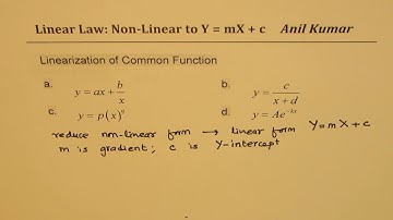 Linear Law Linearization of Exponential and Rational Functions using Logarithms