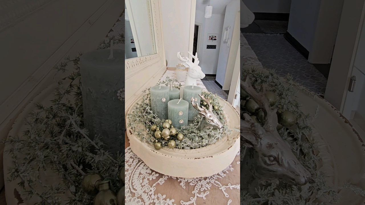 Adventstablett - Adventsidee - weihnachtlich dekoriert - Weihnachtsdekoration 