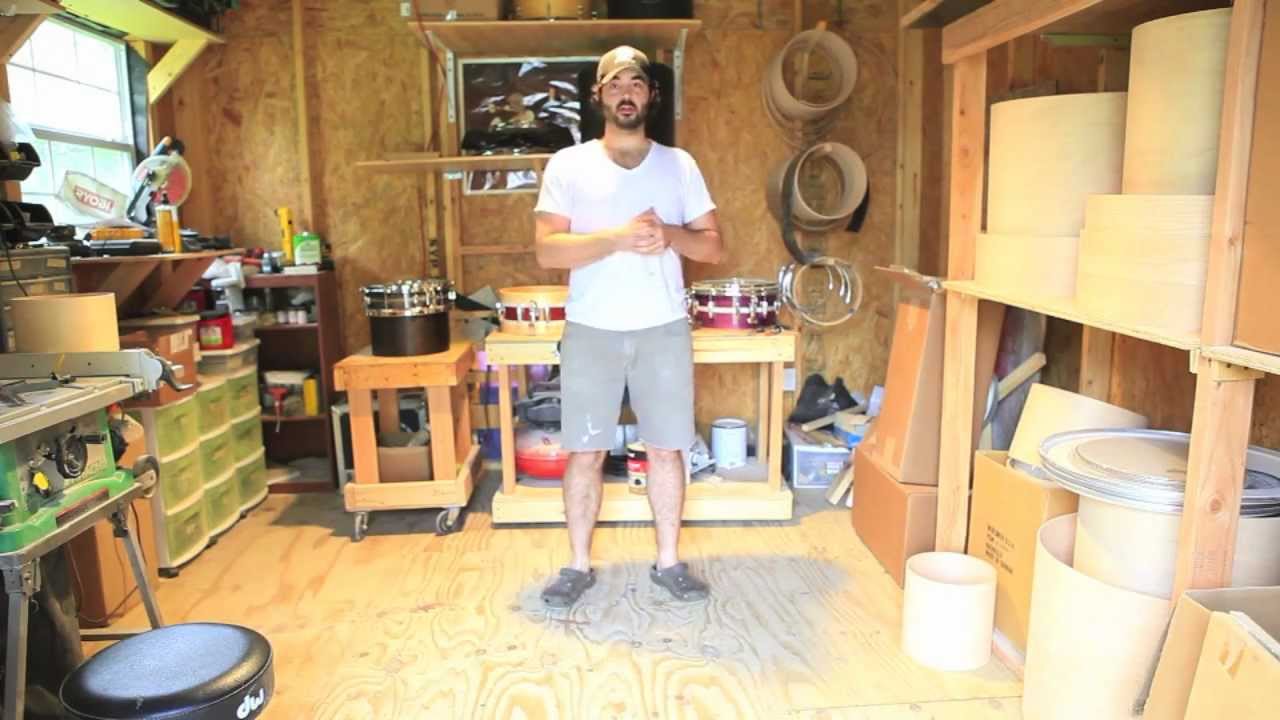 P.Ellis Drums Shop Tour 2012 Custom Drums Made in Austin, TX YouTube