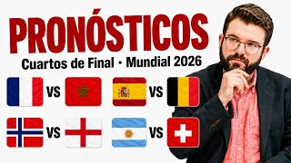 World Cup PREDICTIONS (Quarter-finals) Spain–Belgium, Argentina–Switzerland, Norway–England, Fran...
