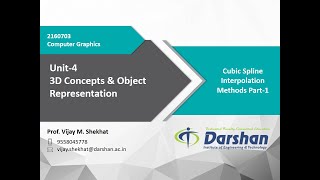 Unit 4 - Cubic Spline Interpolation Methods - 1