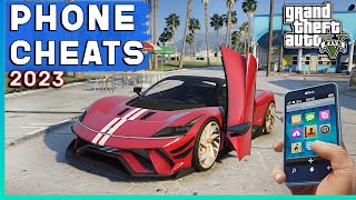 GTA 5 - UPDATED PHONE CHEATS 2023 (Money, Car Repair, Girlfriend) screenshot 1