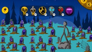Armored Skull, Ice Skull & Red Eye Skull vs Graveyard Army | Stick War Legacy