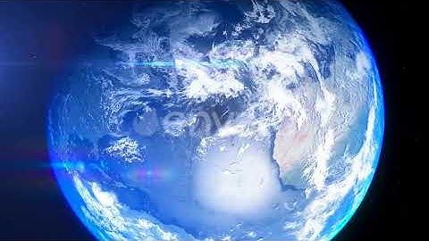 Realistic Earth Zoom North Atlantic Ocean | Motion Graphics - Envato elements