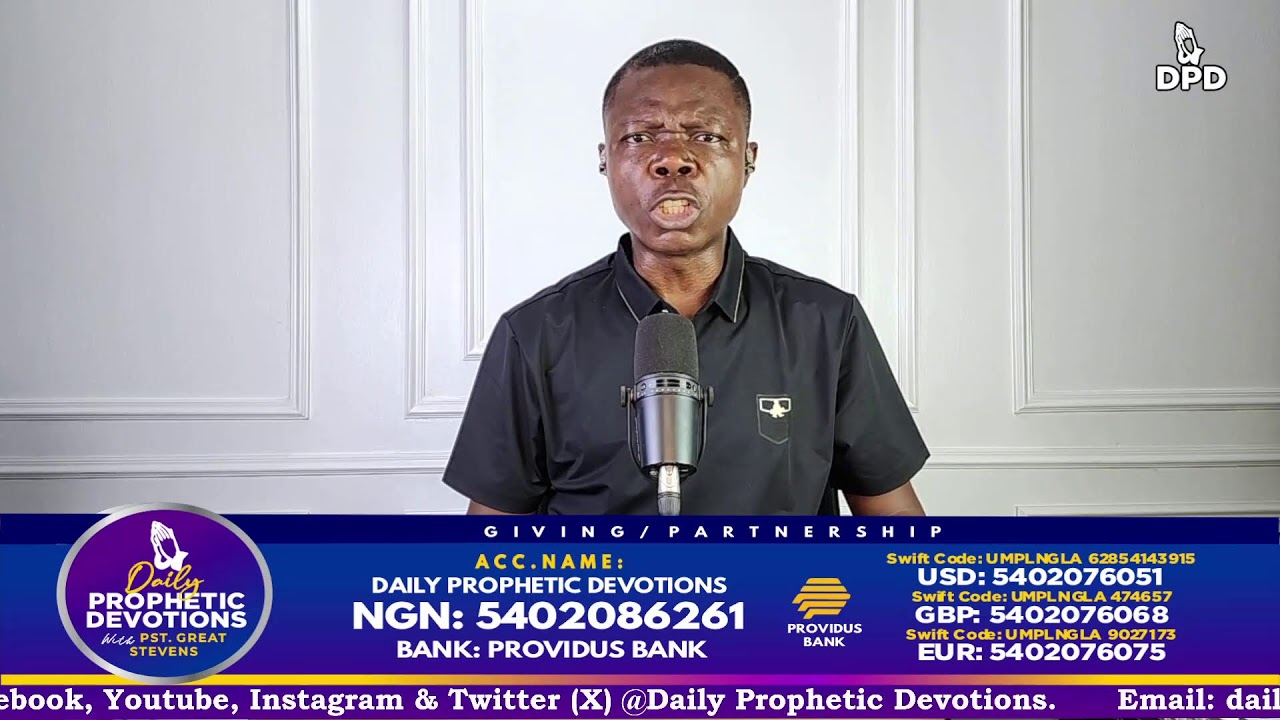 ARROWS OF DELIVERANCE || FRI 6TH MAR, 2026  || DAILY PROPETIC DEVOTIONS  WITH PST GREAT