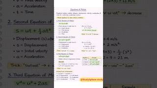 Equations of Motion Trick 🚀 | SUVAT Formula in 30 Sec 🔥 #shorts #physics #jee2026 #education #motion