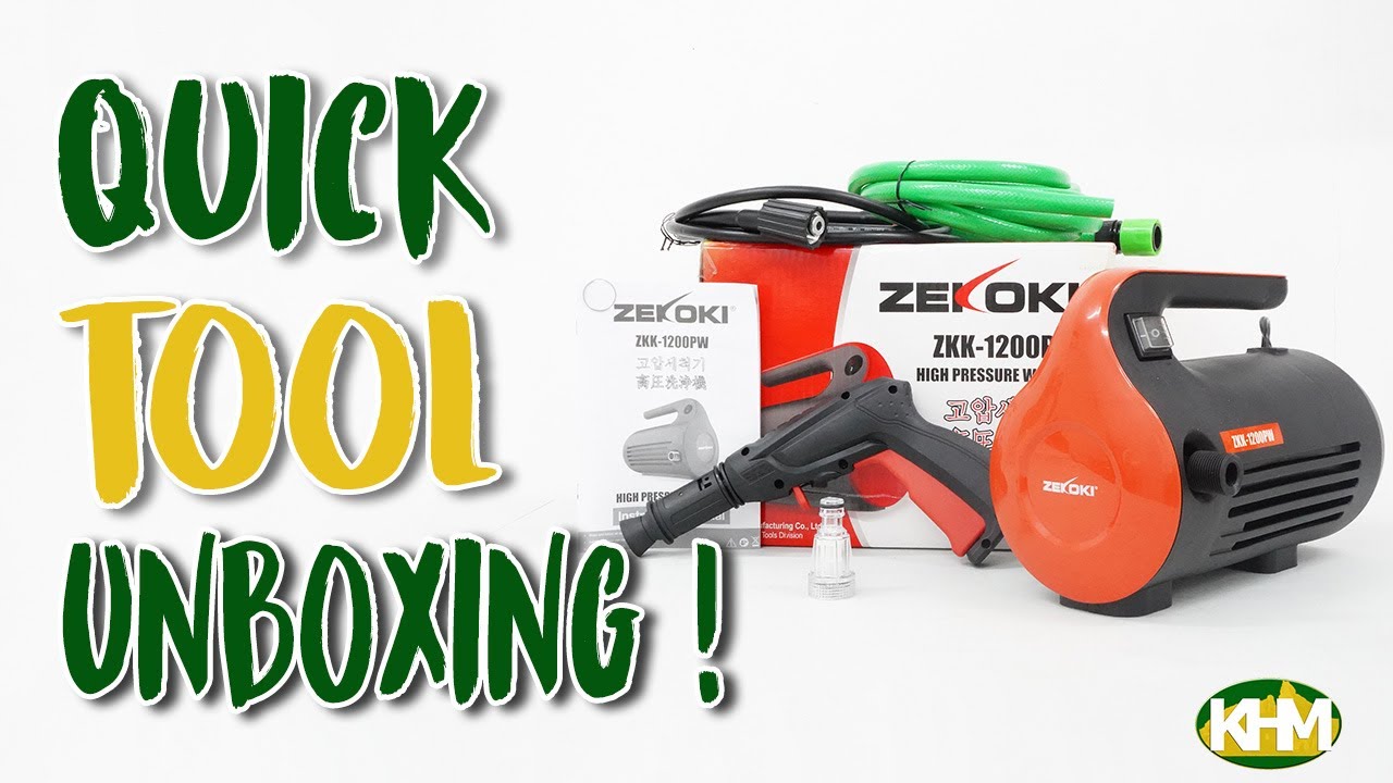Quick Unboxing Zekoki ZKK-1200PW Portable High Pressure Washer