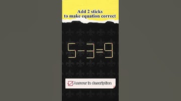 Мatchstick puzzle №483 Add 2 sticks to make equation correct