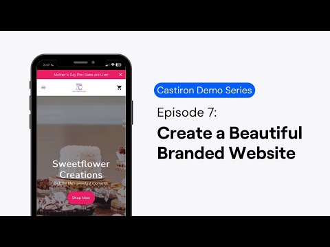 Build a Beautiful Food Business Website With No Code Castiron Demo Series Episode 7