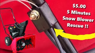 Snow Blower Auger Cable "PLASTIC" Clamp FIX & UPGRADE for MTD Craftsman Troy-Bilt Yard Machines