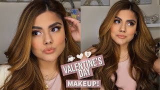 VALENTINE'S DAY MAKEUP LOOK!🤍 (QUICK, SIMPLE & EASY TUTORIAL)