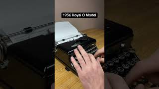How to use all functions on a 1936 Royal O Model vintage portable typewriter