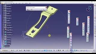 How to make battery bracket in catia tutorial