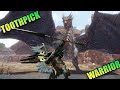 Moster hunter Rise but I only use a TOOTHPICK