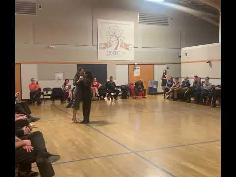 Maria Elena Ybarra y Hoi Shan Leung 1st tango performance at Viva Tango in Princeton NJ on 20230302.