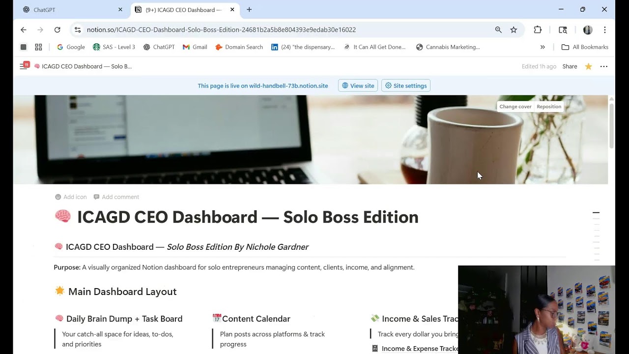 Build a Solo CEO Dashboard With Me — Organize Your Brain + Business in Notion