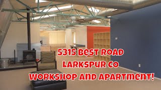 5315 Best Road Larkspur Colorado Workshop and Apartment