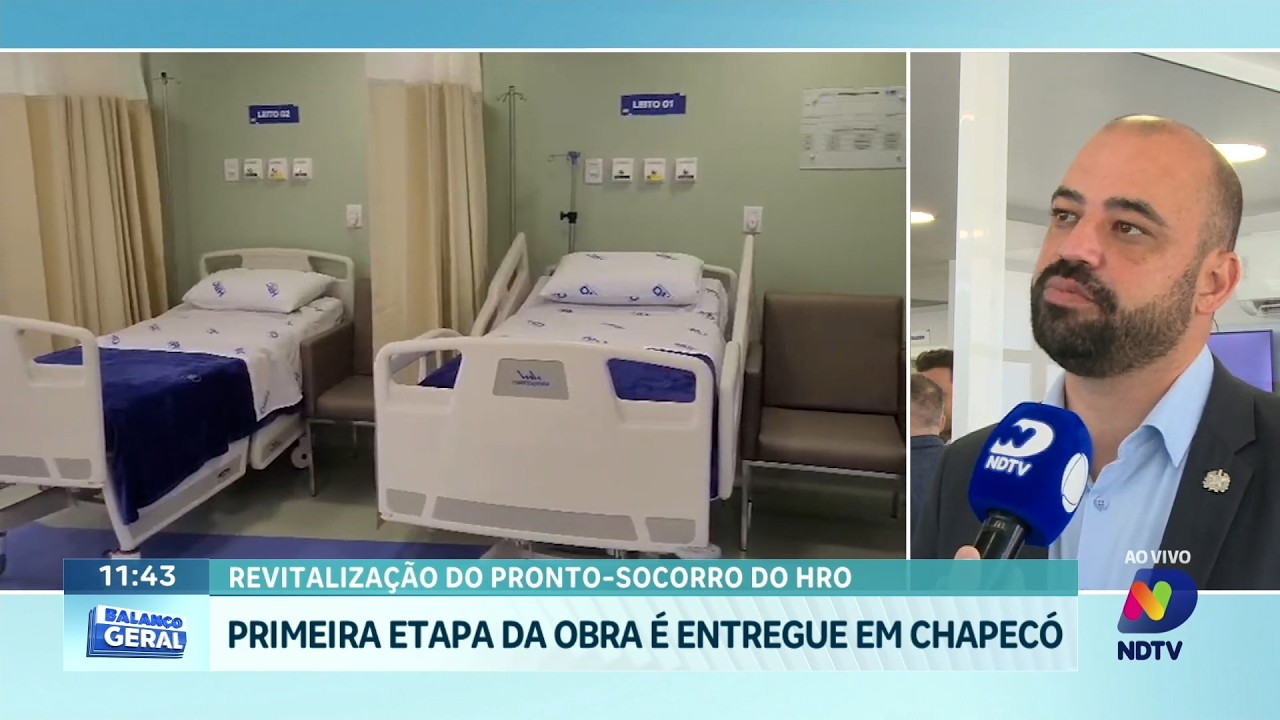 Primeira fase da revitalização do HRO é entregue em Chapecó