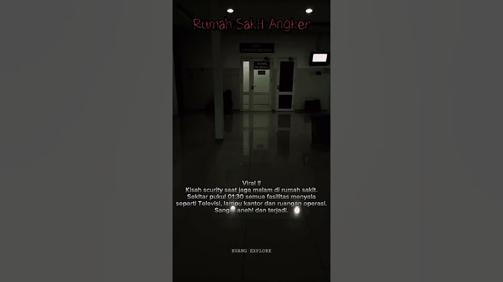 MERINDING..!!! RESIKO JADI SATPAM SAAT SIFT MALAM DI RUMAH SAKIT ANGKER #shorts