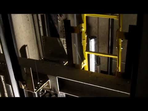 Elevator safety buffer test Crash Landing with speed 600 fpm