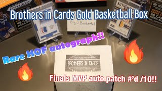 Brothers in Cards Basketball Pack Plus Gold - October 2019 HUGE HITS! RARE HOF AUTO & PATCH #’d /10!