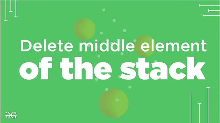 Delete middle element of the stack | GeeksforGeeks