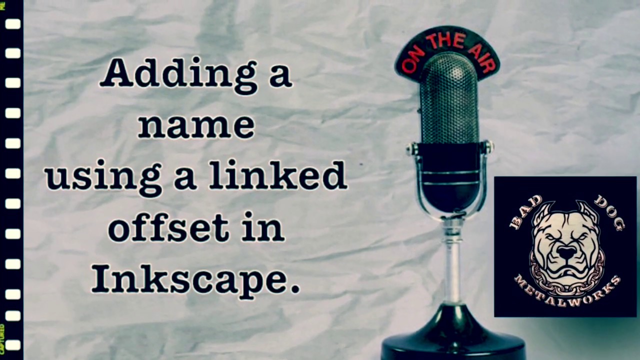 Adding a Name Using a Linked Offset in Inkscape