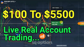 Iq Option Best Strategy $100 To $5500 Live Real Account Binary Option Trading