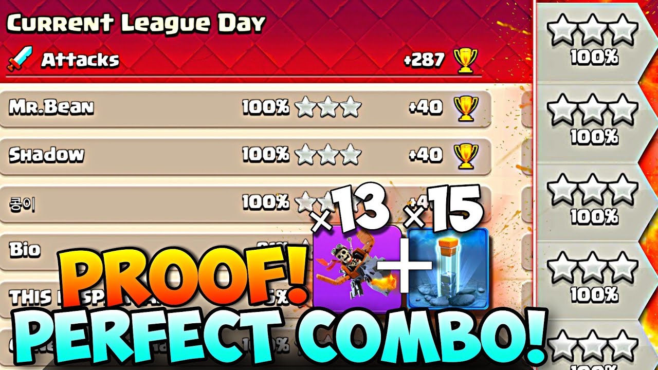 PERFECT COMBINATION AVERAGE +287 UNSTOPPABLE META TH18 LEGEND MODE HITS