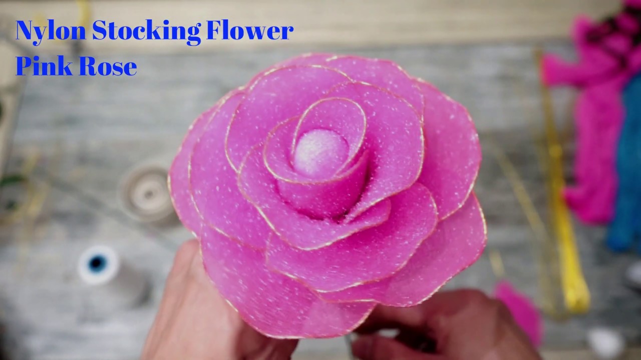 Handmade rose | beautiful rose for Valentine's Day 玫瑰丝网花 | Nylon stocking flower