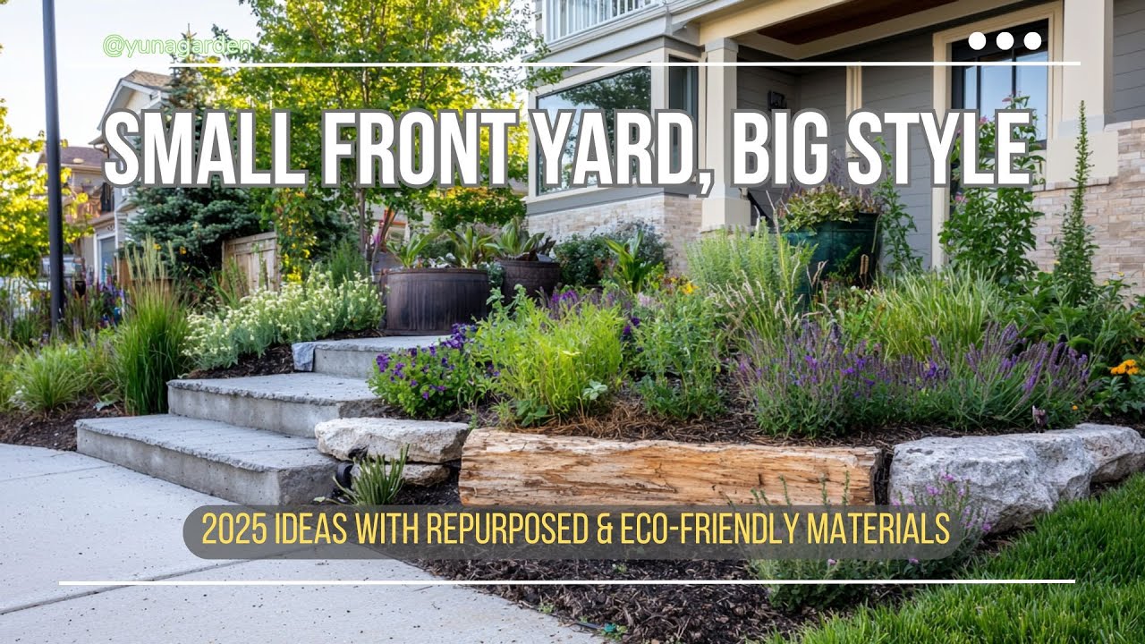 Small Front Yard, Big Style: 2025 Ideas with Repurposed & Eco-Friendly Materials