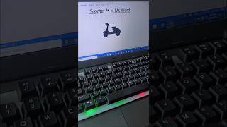 Scooter 🛵 In Ms Word By shortcut key | In English | DSH. #shortcutkeys #usa.