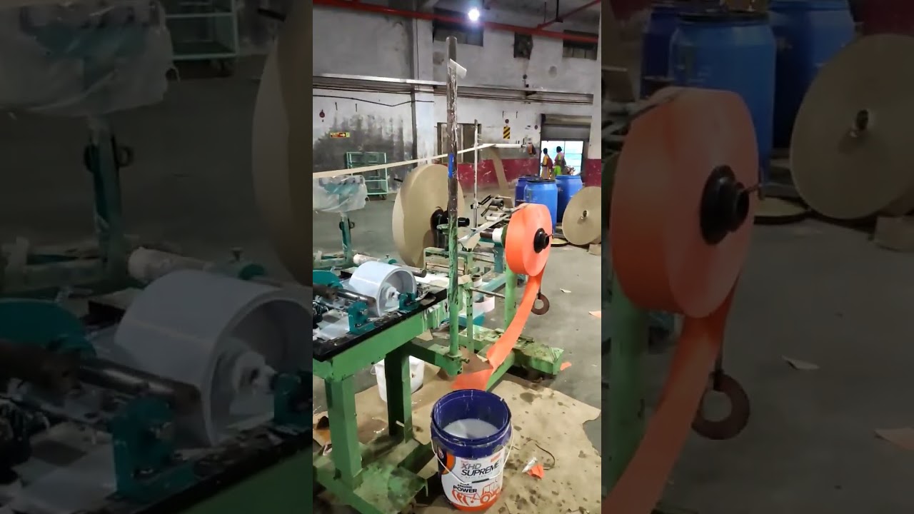 paper tube winder for poy tube  setup # technology.machine # neelkanth 