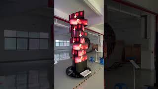 Rotating square Column # Kinetic LED wall # Mechanical LED Display # AVOE LED Art LED screen