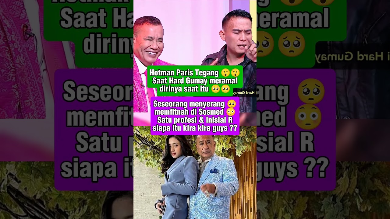 Hotman Paris Kaget !! Hard Gumay Ramal ada orang inisial R yang akan menyerang nya 