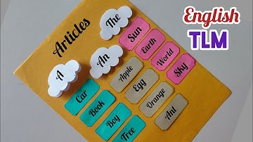 Articles English Chart/ Articles English TLM/ Articles English Project/ English Grammar Chart Easy 